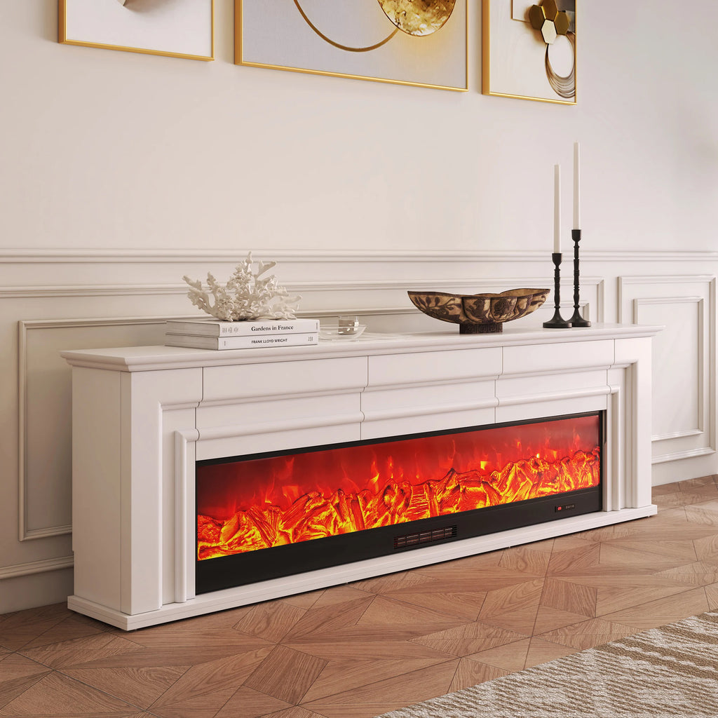 Meuble TV pour cheminée électrique 2000 mm avec télécommande