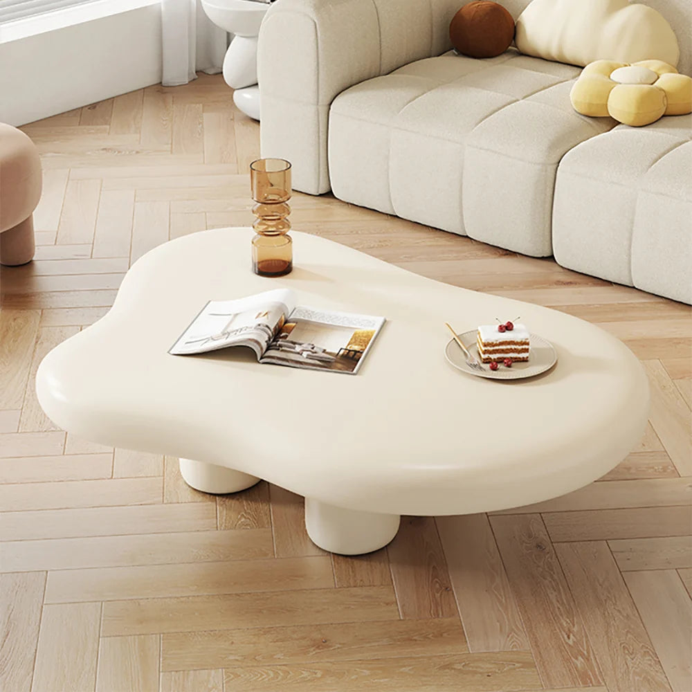 Ensemble meuble TV extensible et table basse abstraite