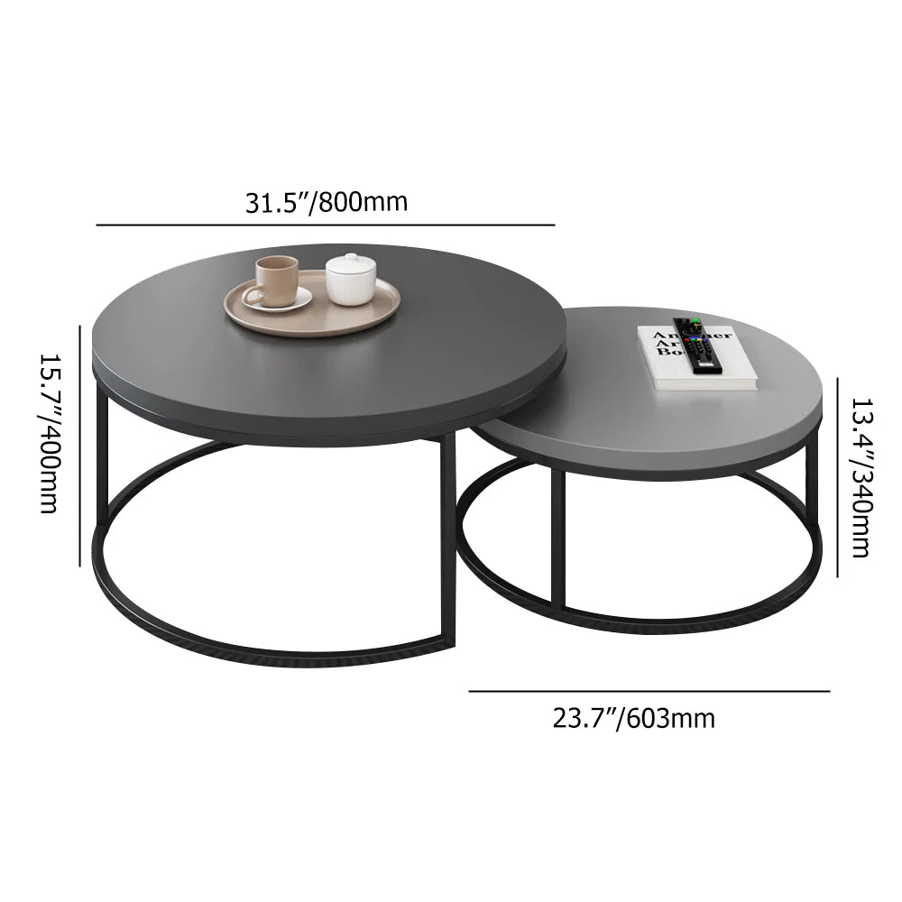 Ensemble meuble TV extensible et table basse emboîtable Fero