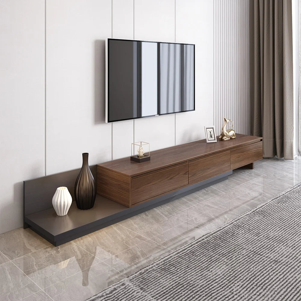 Ensemble meuble tv extensible et table basse emboîtable Fero