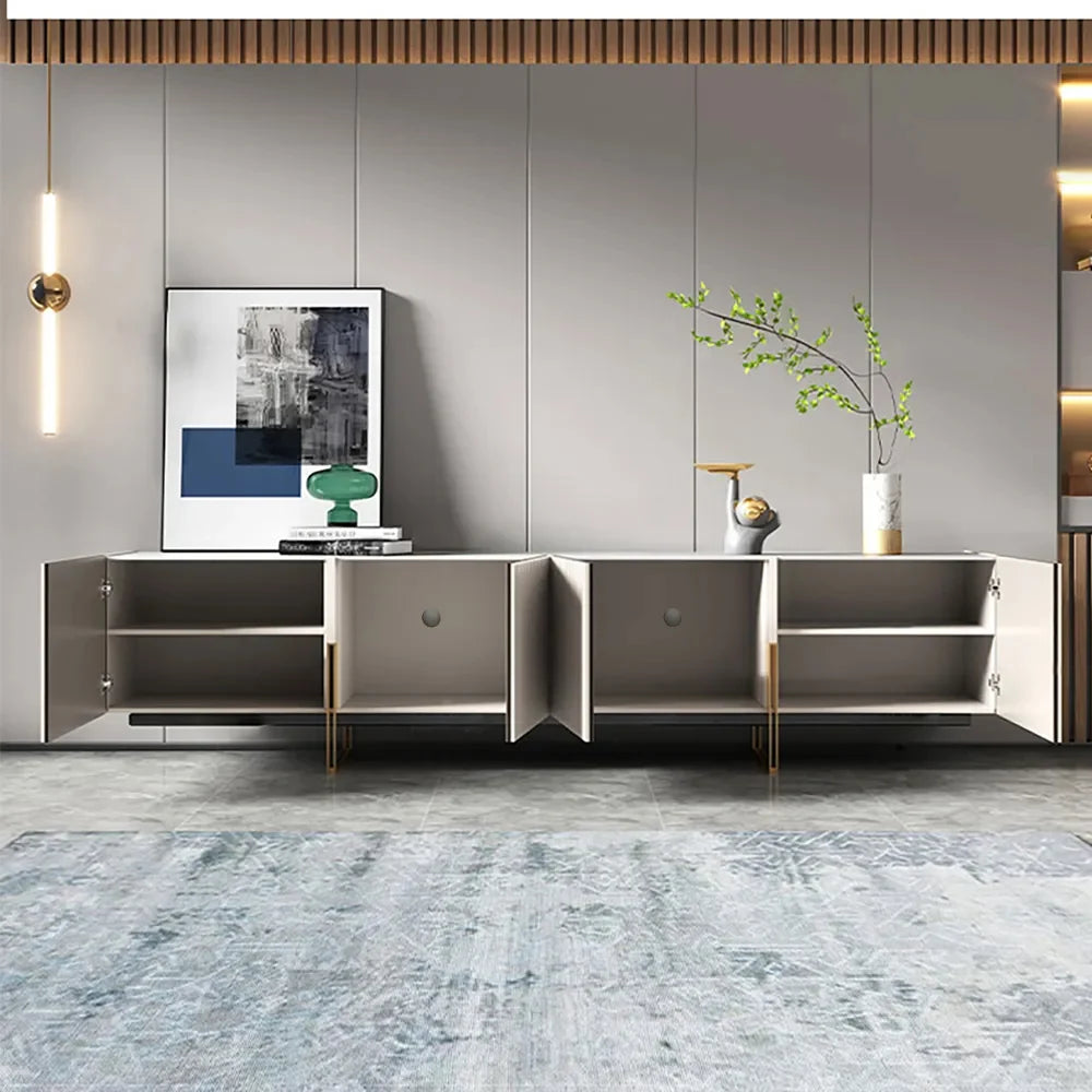 Ensemble meuble TV et table basse gigognes Grovyn 220 cm