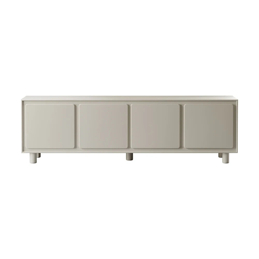 1830mm Meuble TV Blanc Moderne de avec Rangement pour Téléviseur de 1650 à 1900mm